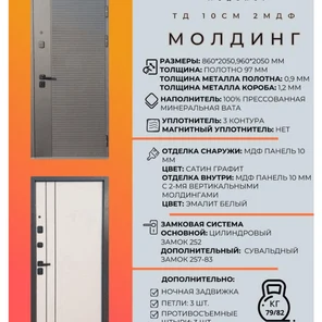 Е-ТД 10 СМ 2МДФ МОЛДИНГ